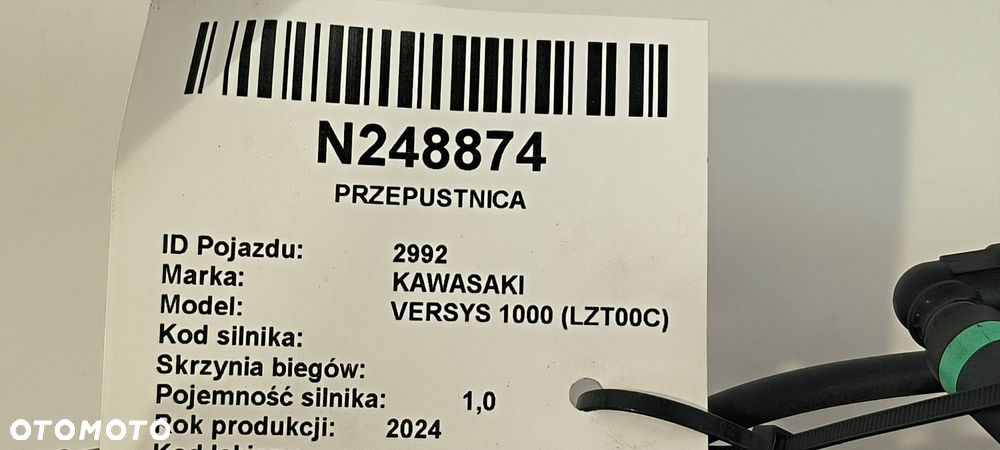 PRZEPUSTNICA MOTOCYKL KAWASAKI VERSYS 1000 (LZT00C) MIKUNI - 2