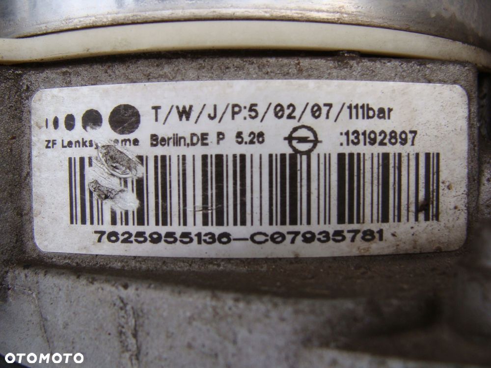 pompa wspomagania opel astra h zafira b 13192897 - 7