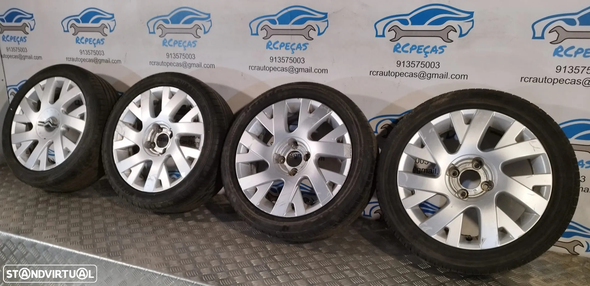 Conjunto Jantes 17 Originais Resolfen Citroen 6.5J ET28 4X108 9682258880 - 2