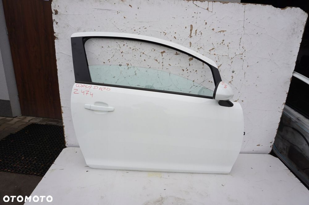 DRZWI PRAWE OPEL CORSA D 3 DRZWIOWA Z474 FL - 1