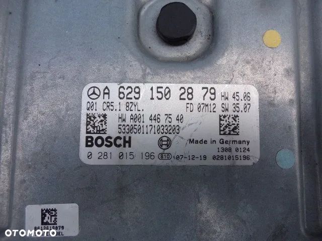 KOMPUTER STEROWNIK SILNIKA A6291502879 0281015196 MERCEDES W221 S420 4.0 CDI OM629 629 - 1