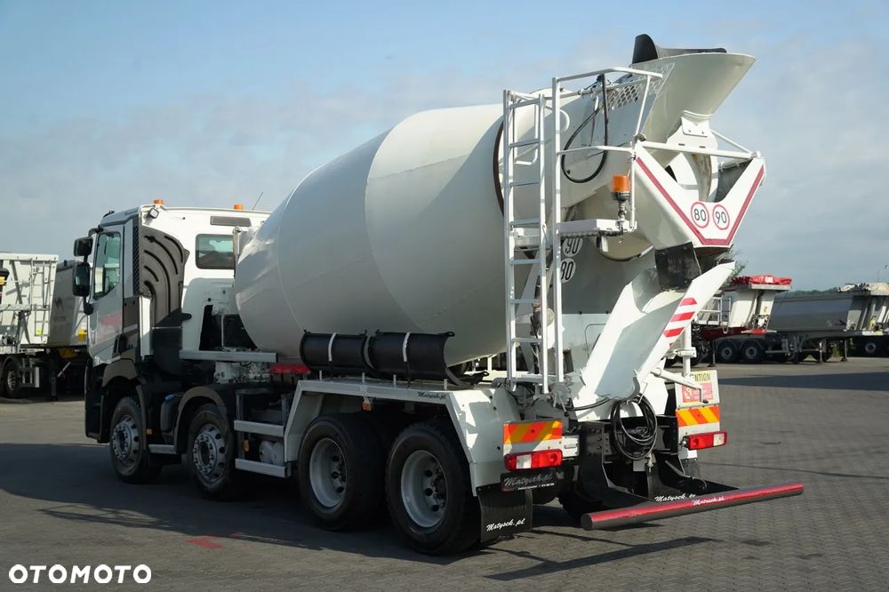 Renault C 430 XLOAD / 8X4 / BETONOMIESZARKA  / GRUSZKA 9.1 M3 / ALUFELGI / EURO 6 / - 4