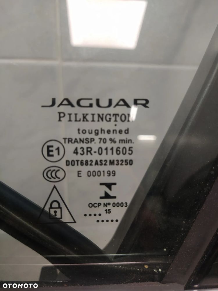 JAGUAR XF X260 DRZWI LEWY PRAWY TYŁ TYLNE PRZÓD PRZEDNIE SZYBY LOGOWANE RAMKA CHROM KLAMKI KOMPLETNE + ZAWIASY ORYGINAŁ - 9