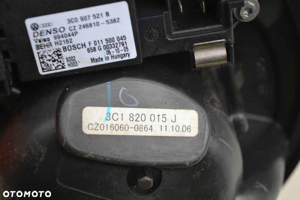 VW AUDI SEAT SKODA WENTYLATOR NAWIEWU WNĘTRZA OGRZEWANIA KLIMATYZACJI 3C1820015J - 3