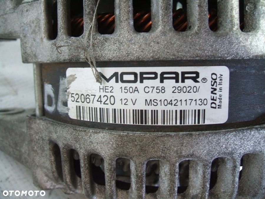 FIAT 500X 1.0 1.3 TIPO JEEP RENEGADE ALTERNATOR 12V 150A 52067420 - 8