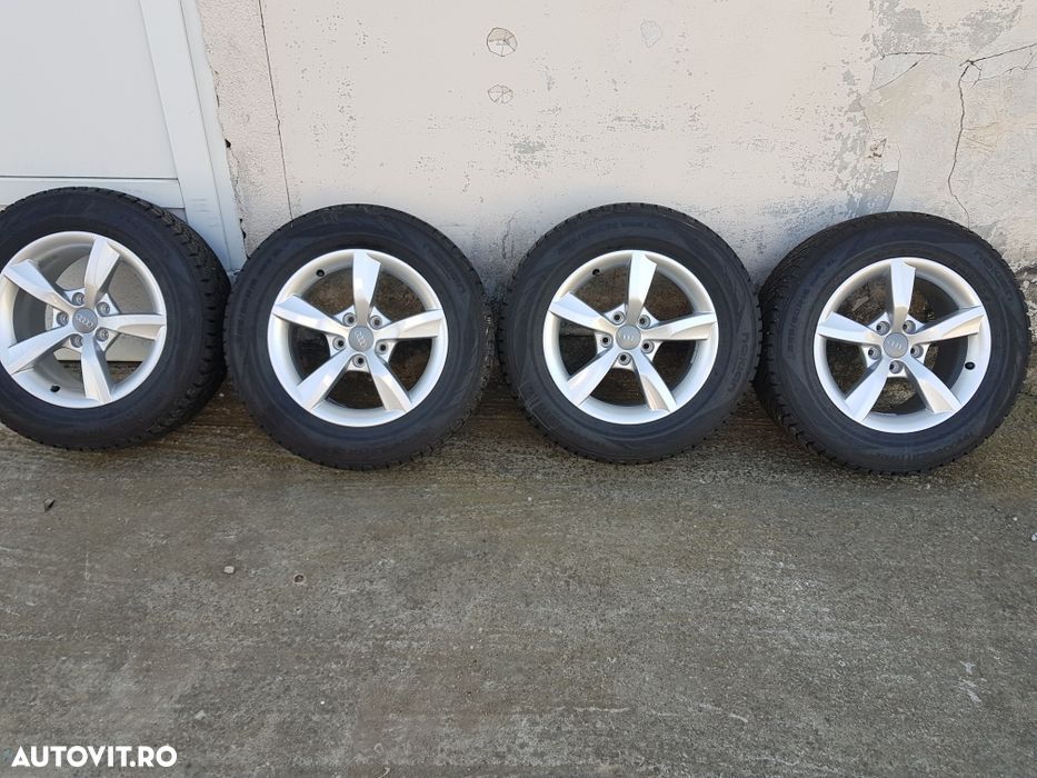 Jante  originale Audi 16" anvelope de iarna Nokian - 1