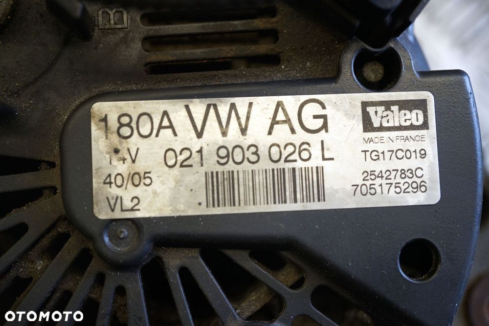 ALTERNATOR PASSAT B6 2.0 TDI 021903026L 180A VOLKSWAGEN 2005-2010 - 5