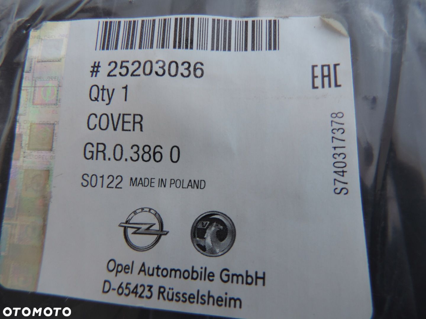 OPEL ASTRA J IV 1.4 T POKRYWA ZAWORÓW NOWA 25203036 - 1