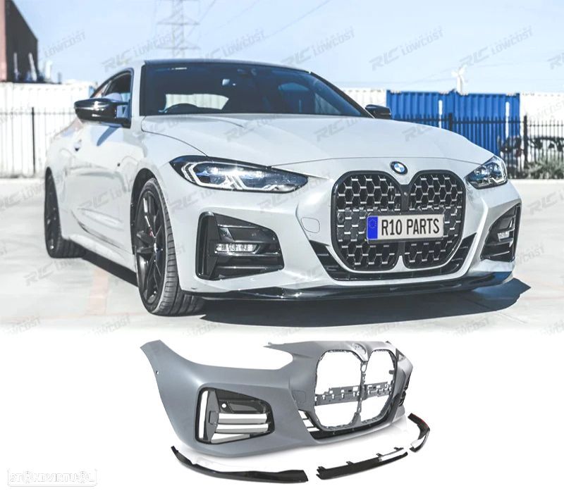 PARA-CHOQUES FRONTAL BMW G22 G23 20- LOOK M PERFORMANCE 440I PDC PARK ASSIST + SPOILER LIP - 1