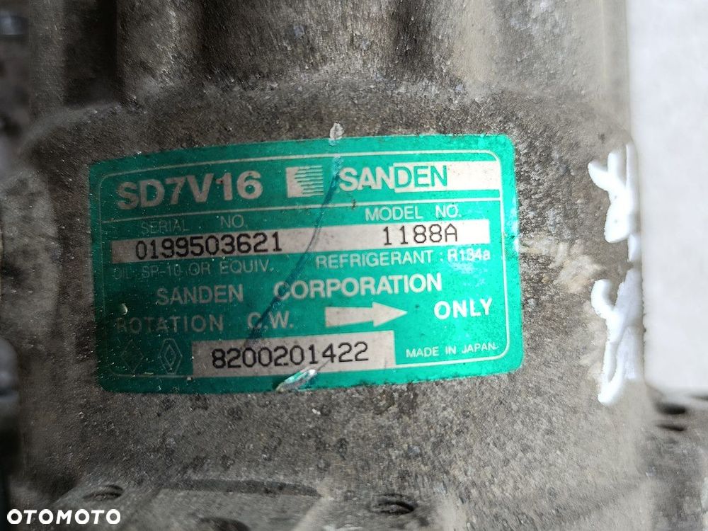 POMPA,SPRĘŻARKA KLIMATYZACJI RENAULT MASTER II FL 8200201422 SD7V16  SANDEN - 4