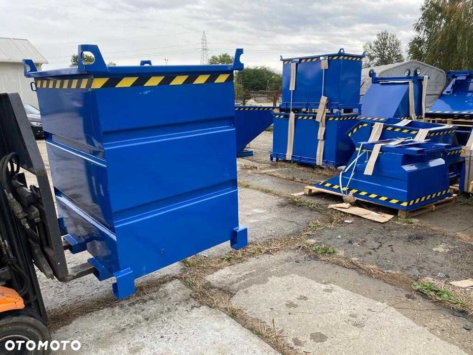 Wąski, wysoki kontener PMO 1000 L do obrotnic - 3