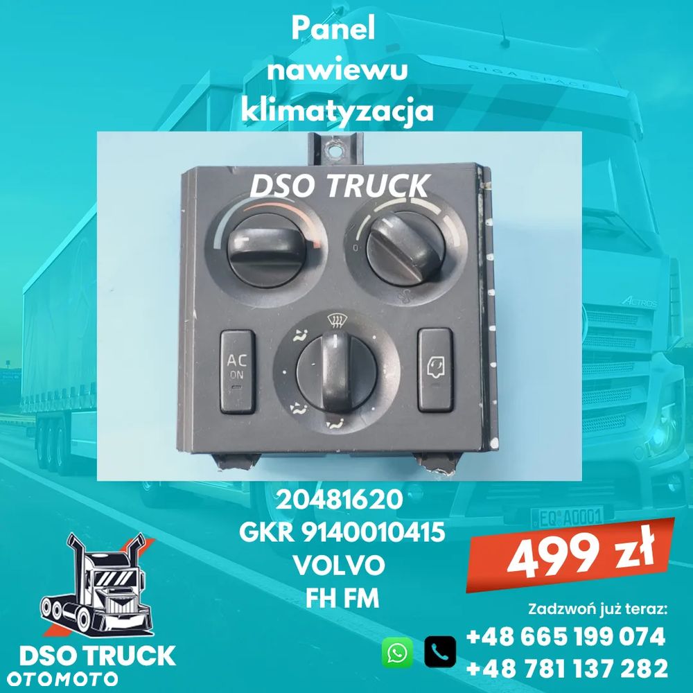 20481620 20516480 Panel nawiewu klimatyzacja VOLVO FH FM - 1