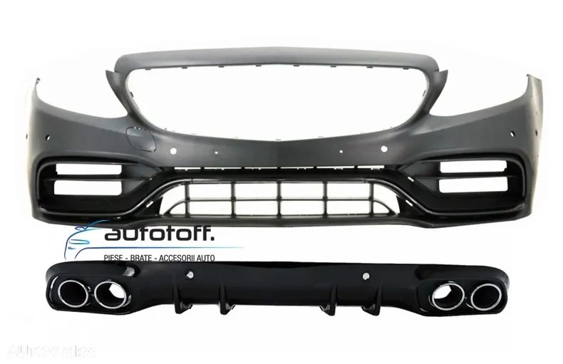 Bara fata si difuzor bara spate Mercedes C205 A205 C-Class (14-18) C63 Design - 1