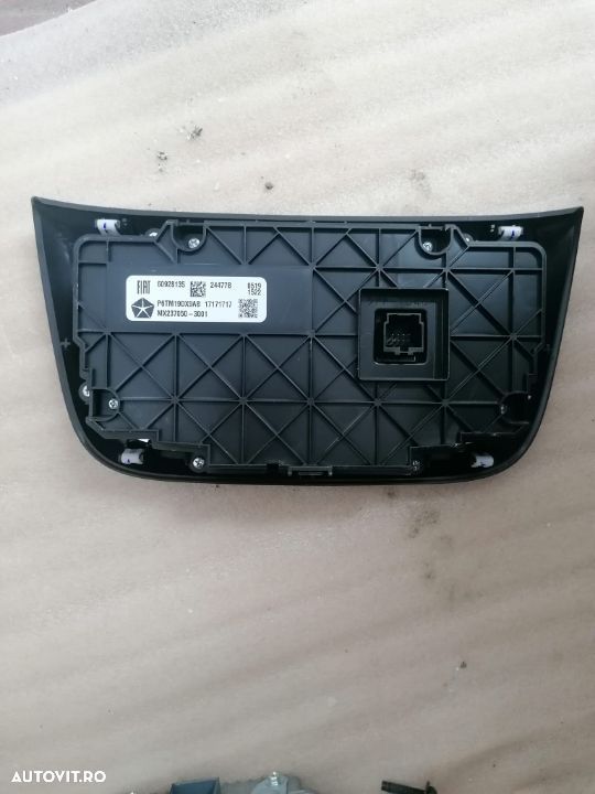 Panou central comenzi clima + avarie jeep compass 2016-2021 cod 60928135, p6tm19dx9ab - 2