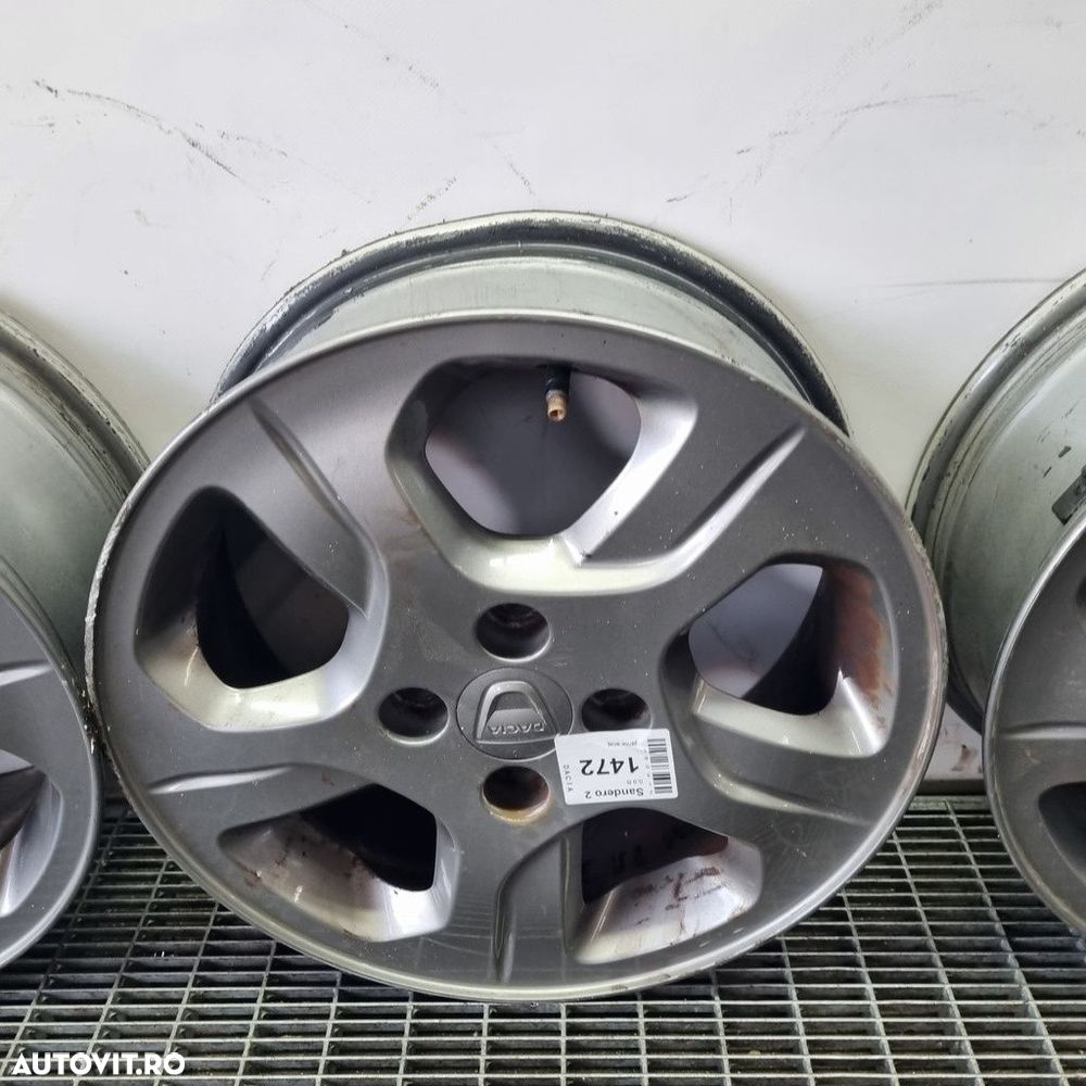 Jante aliaj Dacia Sandero 2 2012 - 2016 (1472) R15 ET40 4*120 - 3