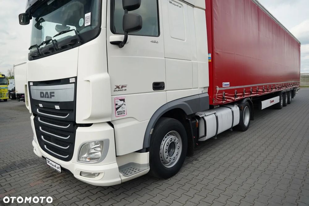DAF XF 460 / ZESTAW / LOWDECK / SSC / + KRONE / FIRANKA / MEGA / OŚ PODNOSZONA / DACH PODNOSZONY / SAF - 14