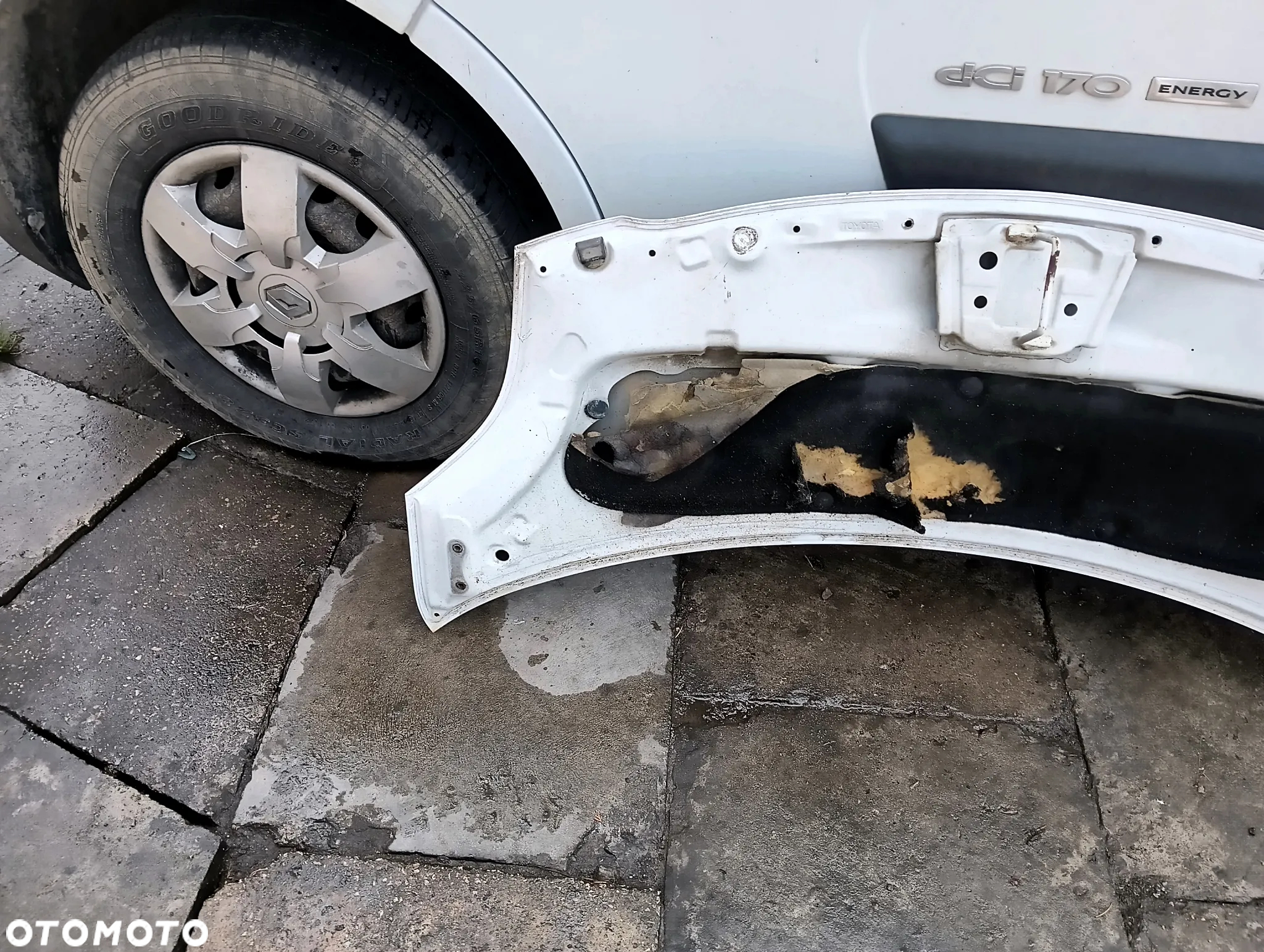 toyota yaris ii maska pokrywa silnika biala - 6