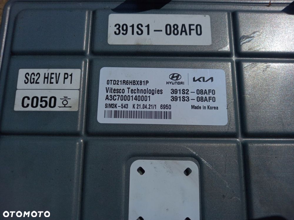 KIA NIRO II STEROWNIK SILNIKA KOMPUTER 391S1-08AF0 - 2
