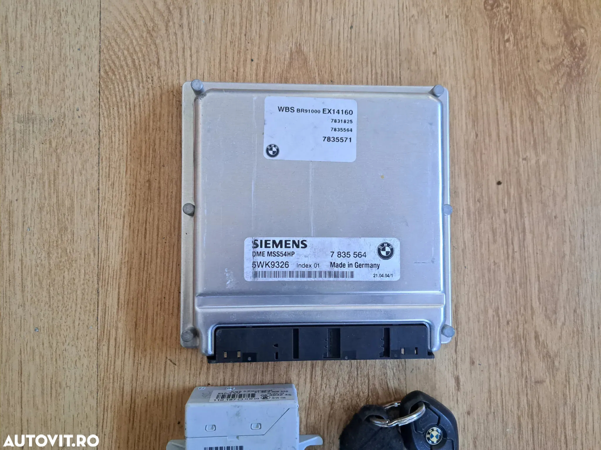 Calculator modul unitate ECU SMG TCU Control transmisie, Kit pornire ( Calculator motor, modul imobilizator EWS, chei ) BMW Seria 3 E46 M3 - 5