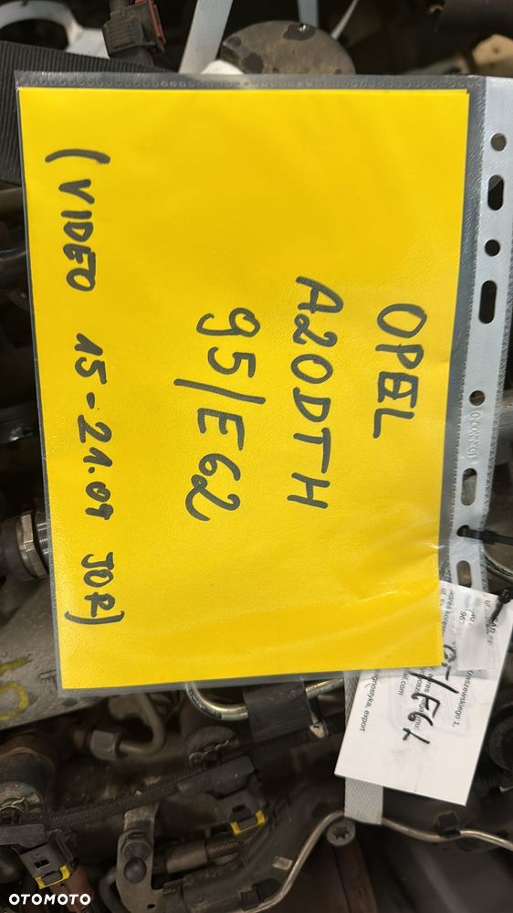 Opel A20DTH 2.0 diesel silnik kompletny z pełnym osprzętem gotowy do montażu VIDEO PRACY SILNIKA - WHATSAPP LUB LINK W OPISIE - 6
