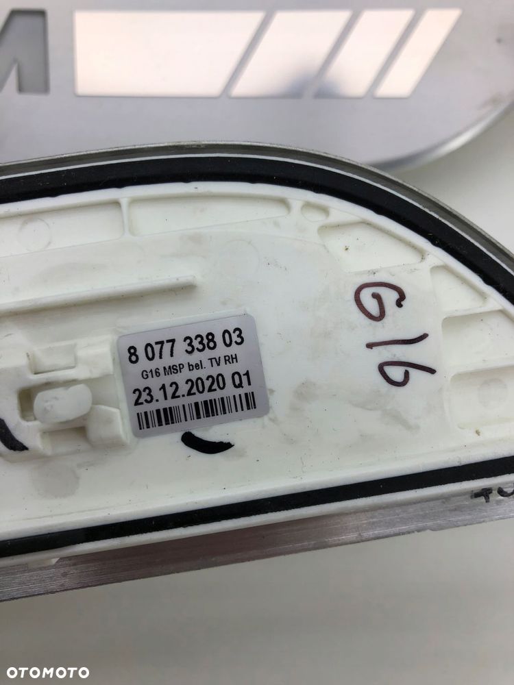 BMW G16 LISTWY NAKŁADKI PROGOWE M-PAKIET PODŚWIETLANE LED KOMPLET 8077338 - 8
