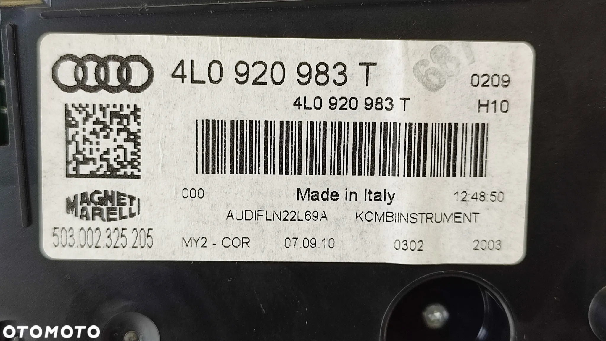 AUDI Q7 4L LIFT 09-15R LICZNIK ZEGARY UK ANGLIK 3.0 4L0920983 4L0920983T - 5