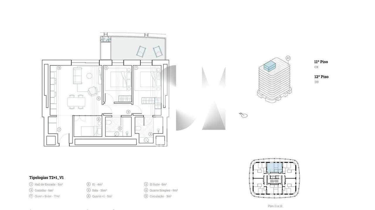 T2+1 com Varanda | Lake Towers – Arca d’Água, Porto | 419.900€ - Grande imagem: 2/8