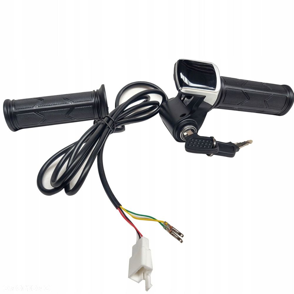 Manetka rączka gazu ze stacyjką wskaźnikiem 24V - 4