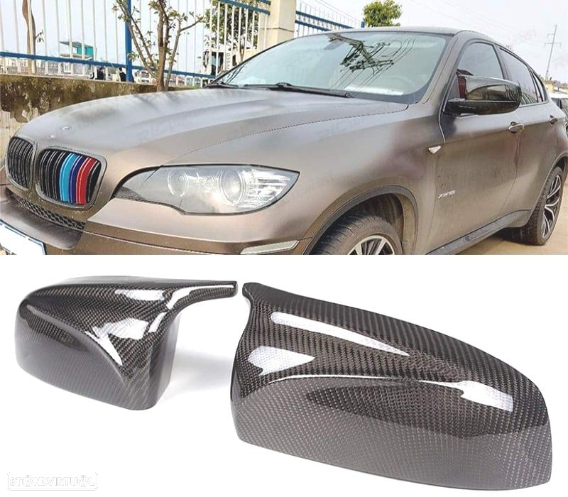 CAPAS DE ESPELHOS RETROVISORES CARBONO PARA BMW X5 E70 08-13 - 3