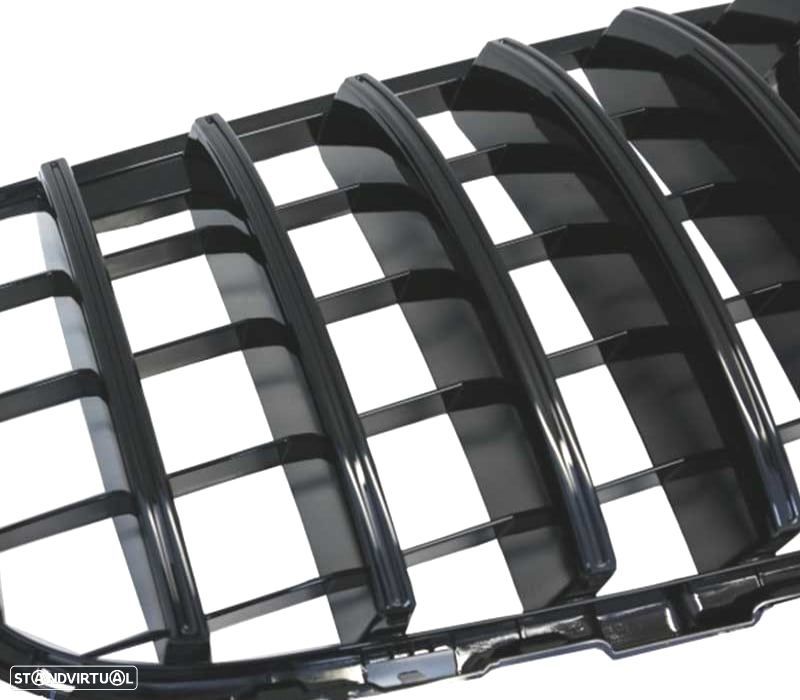 GRELHA MERCEDES GLE W167 C167 COUPÉ 19- ASPECTO GT CÂMARA PRETO BRILHANTE - 5