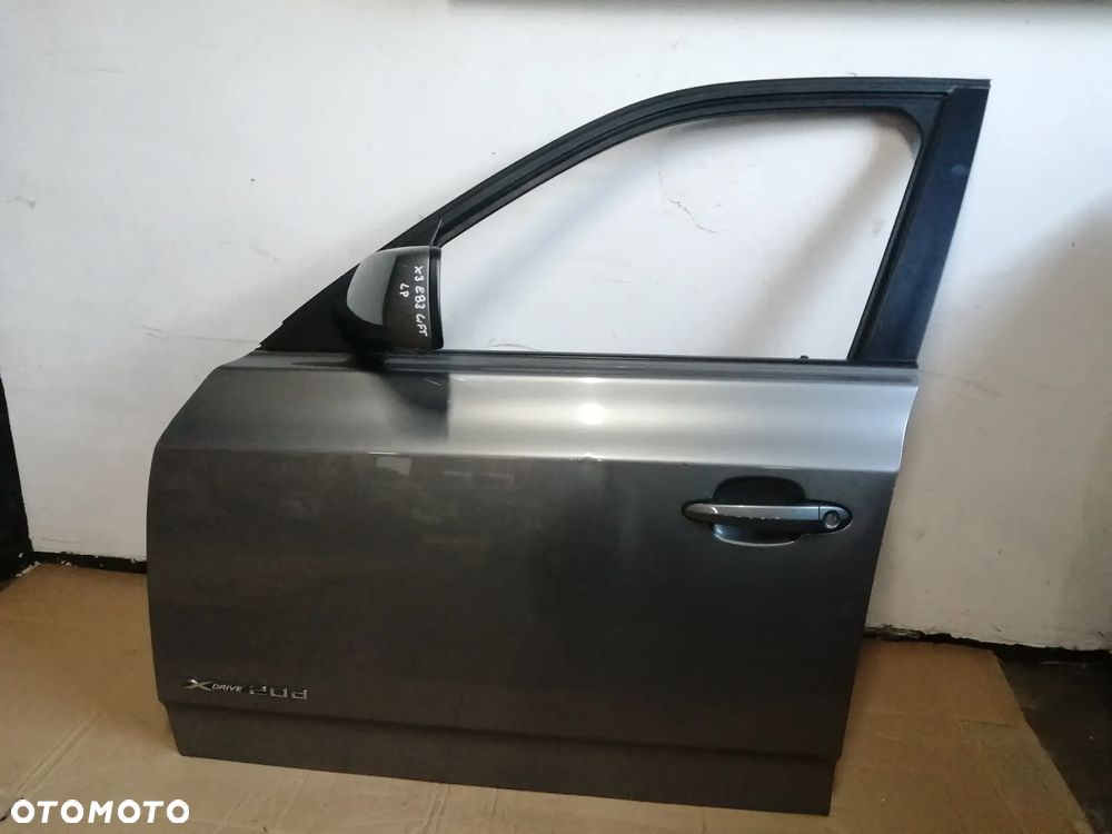 DRZWI LEWY PRZÓD BMW X3 E83 LIFT 06-10 SPACEGRAU METALLIC - 1