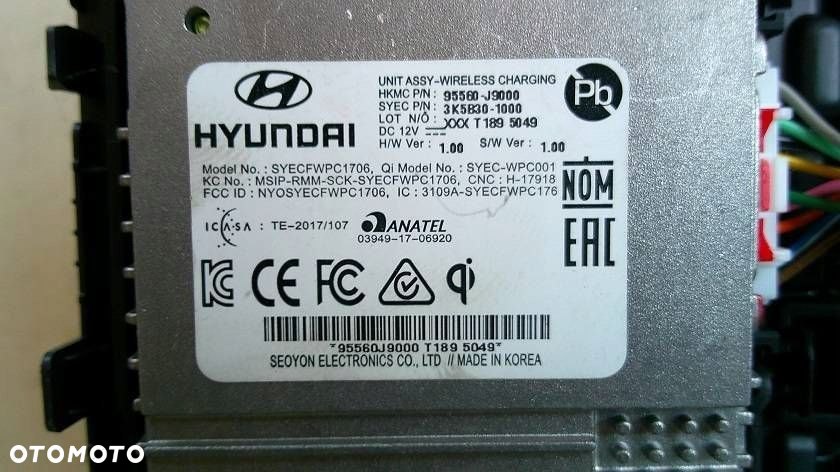 HYUNDAI KONA PANEL RAMKA ZMIANY BIEGÓW ŁADOWARKA 95560-J9000 - 4