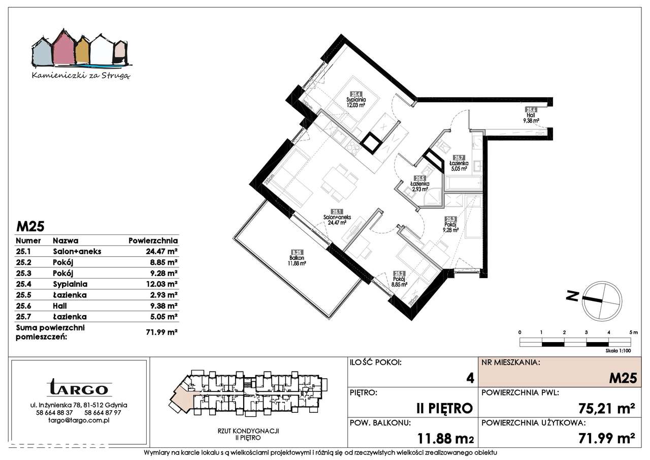 4-pokojowe mieszkanie 71m2 + balkon Bez Prowizji - Pełny obrazek: 2/9