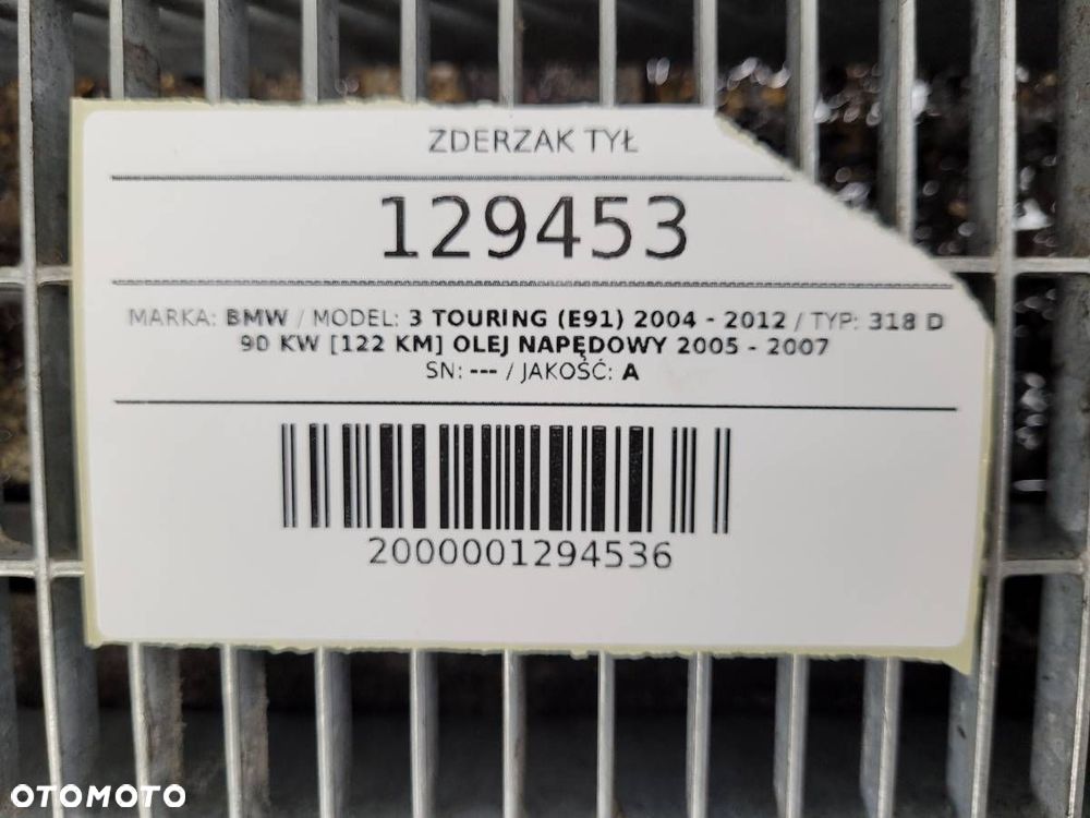 ZDERZAK TYŁ TYLNY PDC KOMPLETNY BMW 3 E91 KOMBI SCHWARZ 2 - 19