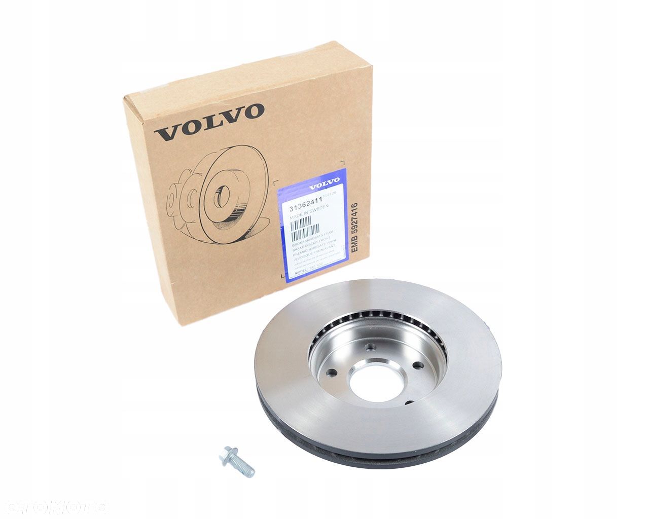 VOLVO S40 oryginal tarcze hamulcowe przod 278mm OE 31362411 - 1
