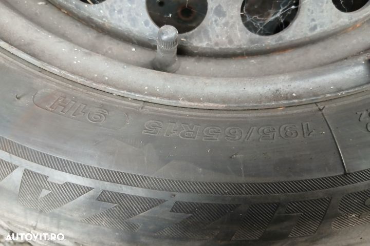 Jante tabla cu anvelope 15 - set 1K0601027AG 195/65 R15  ET47 1K06010 - 7