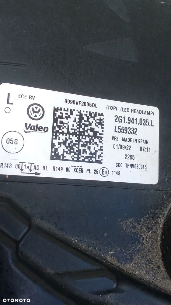 Lampa lewa vw polo 2g1 IQ light Europa - 4