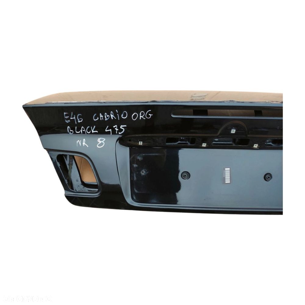 KLAPA BAGAŻNIKA TYŁ TYLNA BMW E46 CABRIO 475 BLACK SAPPHIRE METALLIC - 3