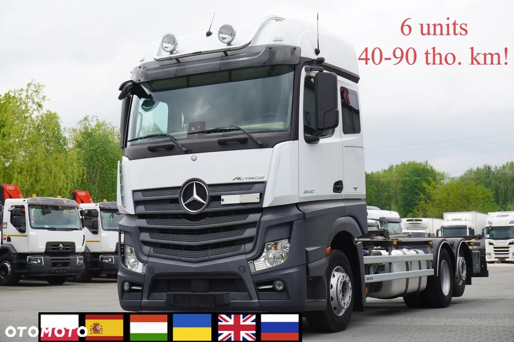 Mercedes-Benz Actros 2540 6×2 / 80 tys. km! / Kabina 5 siedzeń! / BDF / 6 sztuk - 1