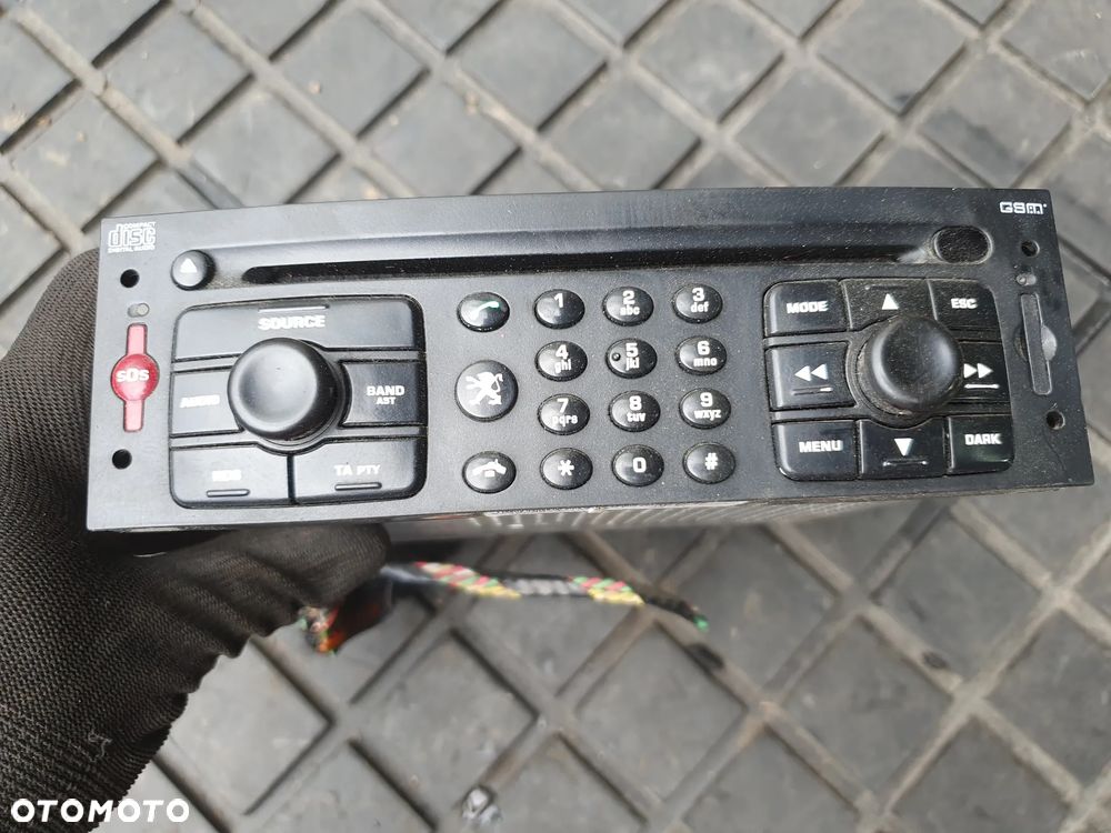 RADIO RADIOODTWARZACZ CD RDS TELEFON 96533154XT PEUGEOT 307 01-05 - 1