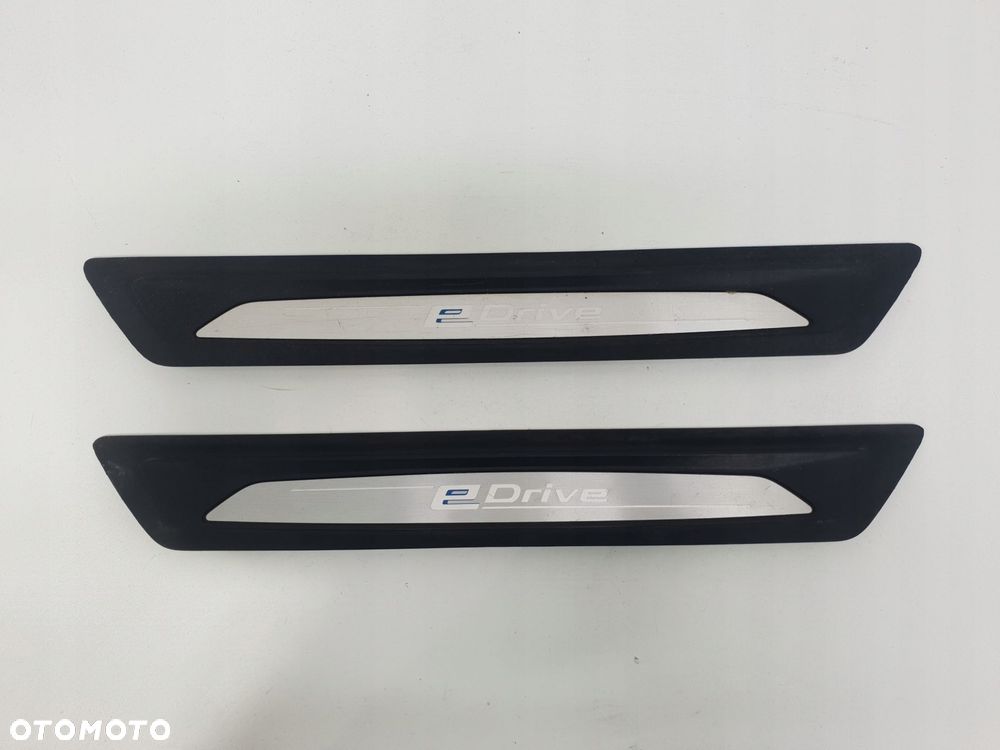 BMW F30 330E LISTWA PROGOWA PRZÓD E-DRIVE 7407967 L+P KOMPLET - 1