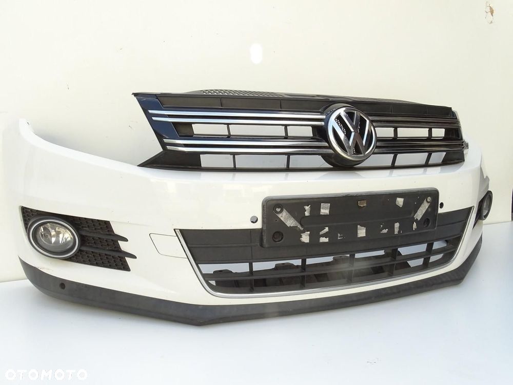ZDERZAK PRZÓD PRZEDNI + ATRAPA + HALOGENY + 4x PDC LB9A VW TIGUAN I 5N LIFT - 3