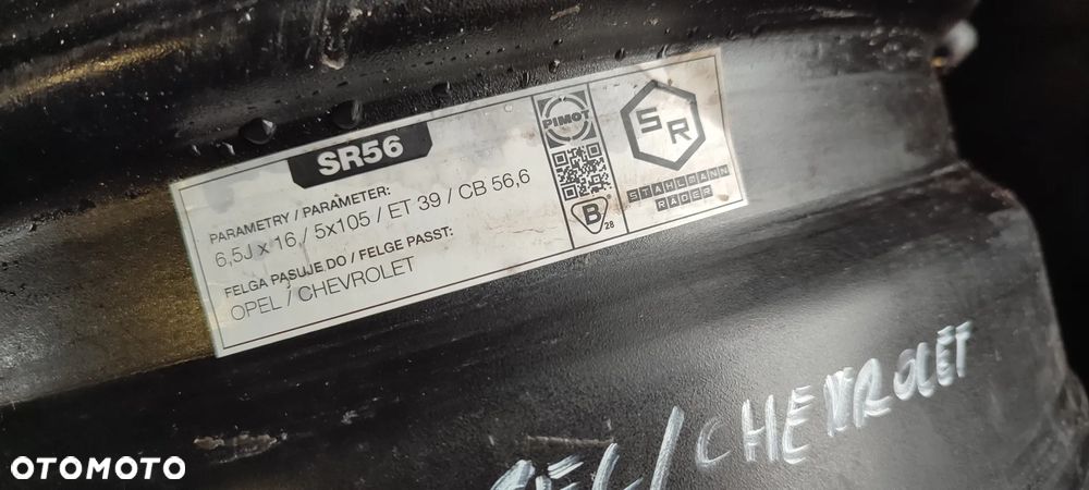 FELGI STALOWE 5X105 6.5Jx16 CALI ET39 OPEL ASTRA J K fi 56.6 KOMPLET 4 SZTUKI - 9
