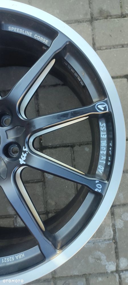 FELGI 5x112 2x10J x20 CALI ET55 SPEEDLINE CORSE RONAL 2x9.5J x20 CALI STOPNIOWANE ET25 MERCEDES AUDI VW SEAT SKODA KOMPLET 4 SZTUKI - 4