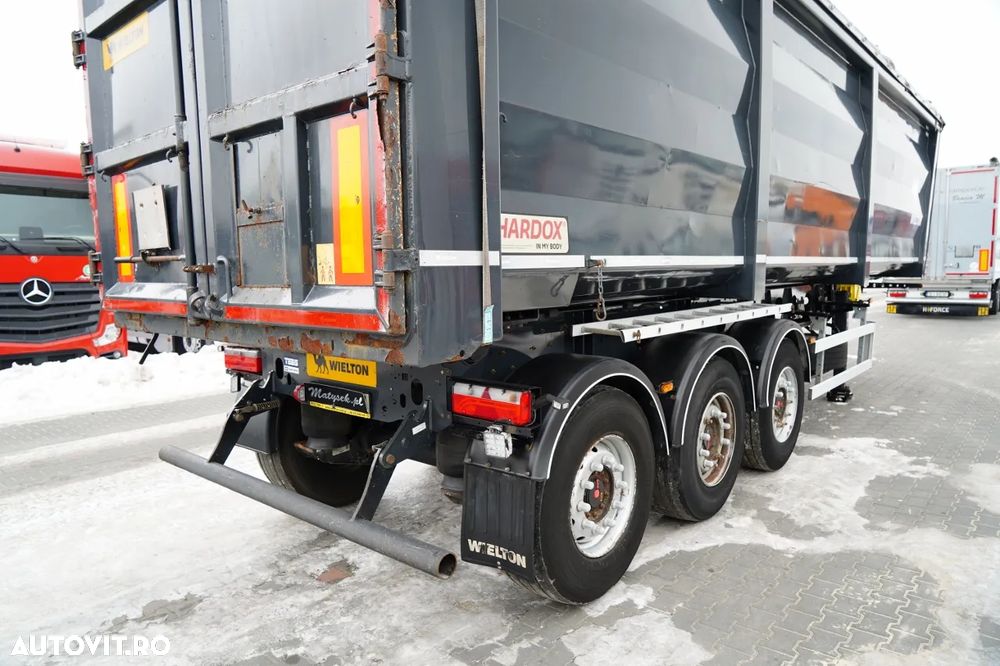 Wielton BASCULATOR / 51 M3 / OȚEL / HARDOX / AXĂ RIDICABILĂ / AXE SAF - 13