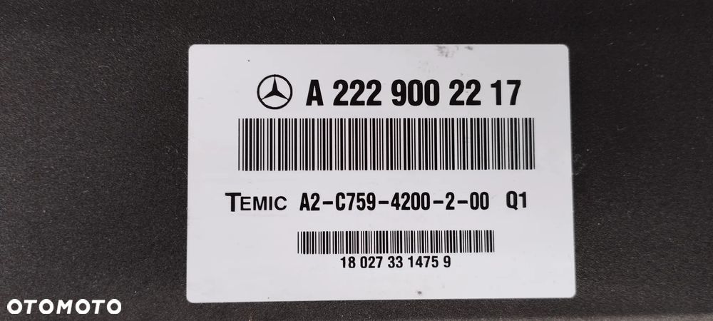 MERCEDES s222 w222 c217 x222 maybach3 MODUŁ STEROWNIK - 2