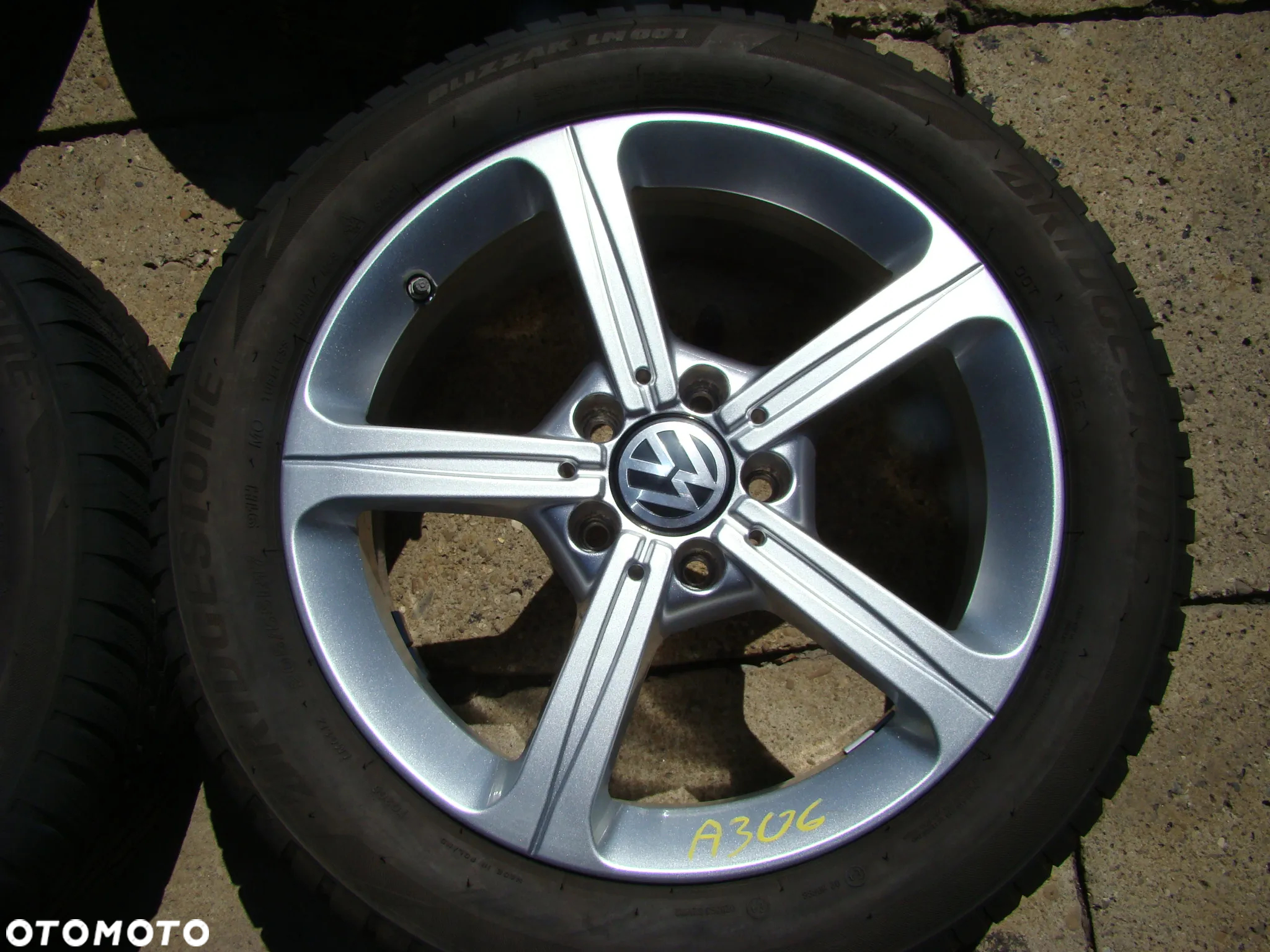 a306 5x112 VW Passat B7 B8 Beetle Jetta Touran Caddy 6,5jx17 zima 205/55 - 3