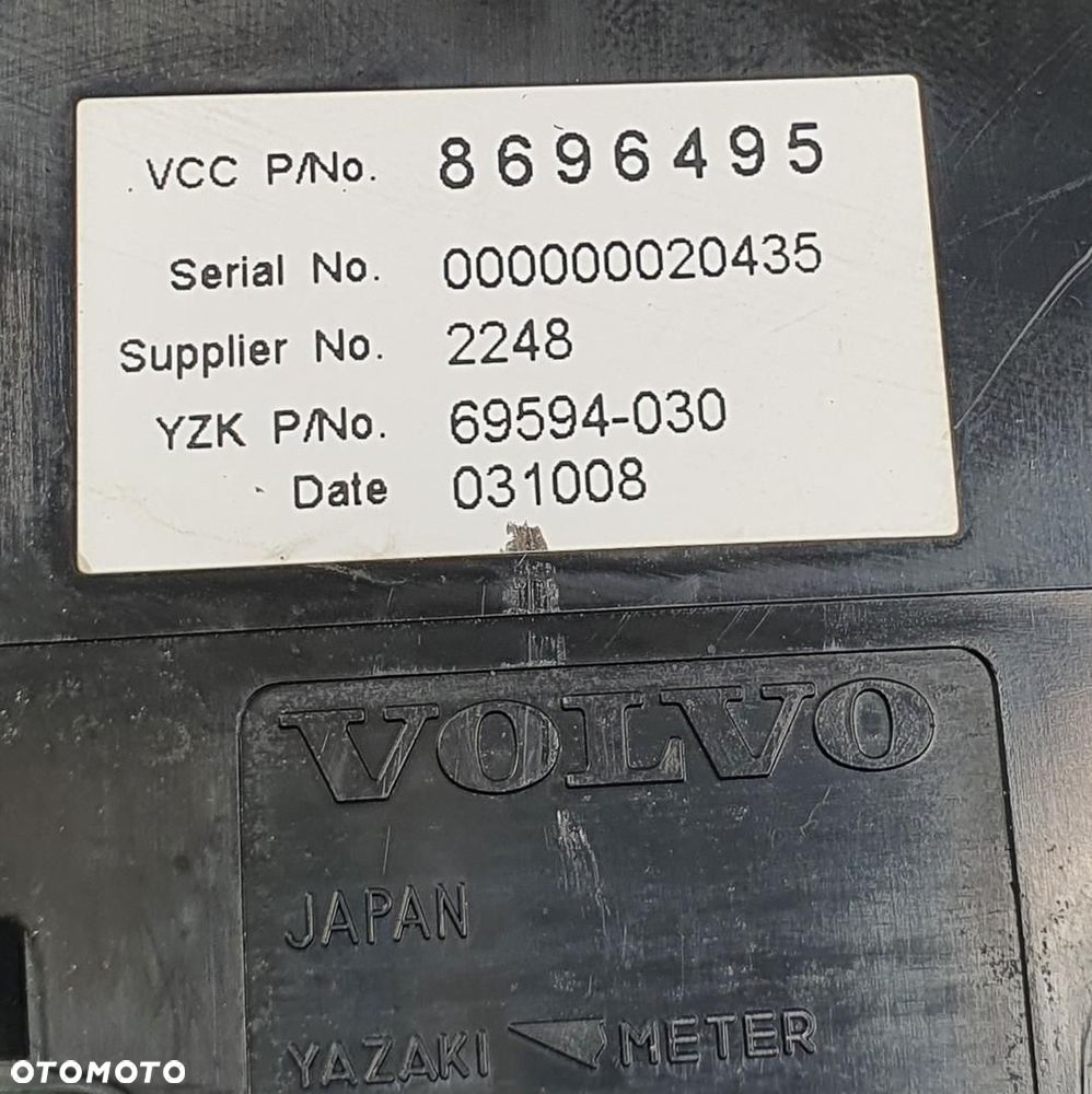 WYŚWIETLACZ VOLVO V50 8696495 - 5