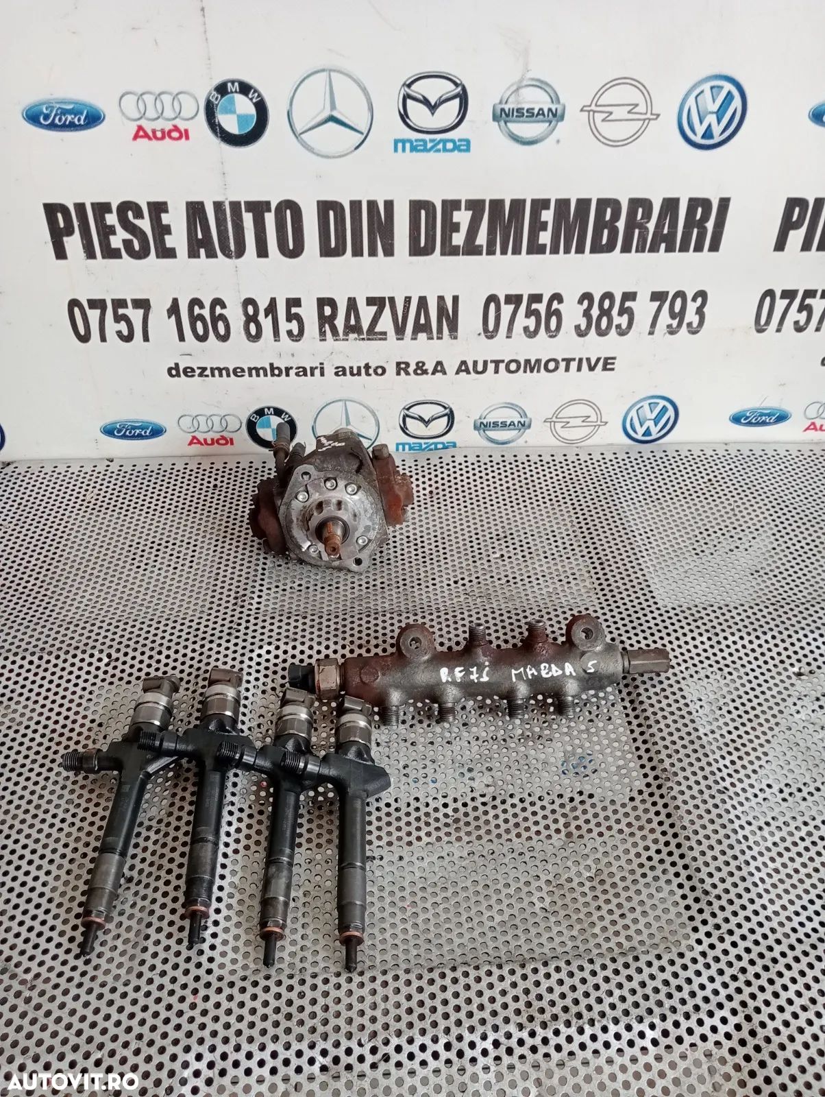 Kit Injectie Injectoare Pompa Rampa Mazda 5 Mazda 6 2.0 Diesel RF7J Cod -0420 Cod RF7J 13H50 Testat - 1