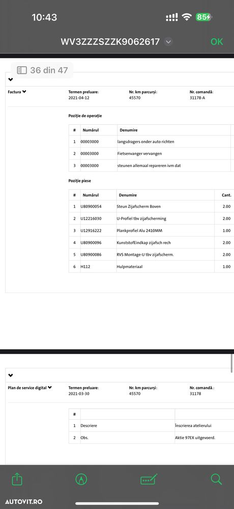 Volkswagen VW Crafter Cub TVA DEDUCTIBIL 35 an 2020 2.0tdi 157.000km Istoric Service Complet la reprezentanta vw Stare foarte buna NU Mercedes Sprinter Duba Iveco Ford transit izoterma - 16